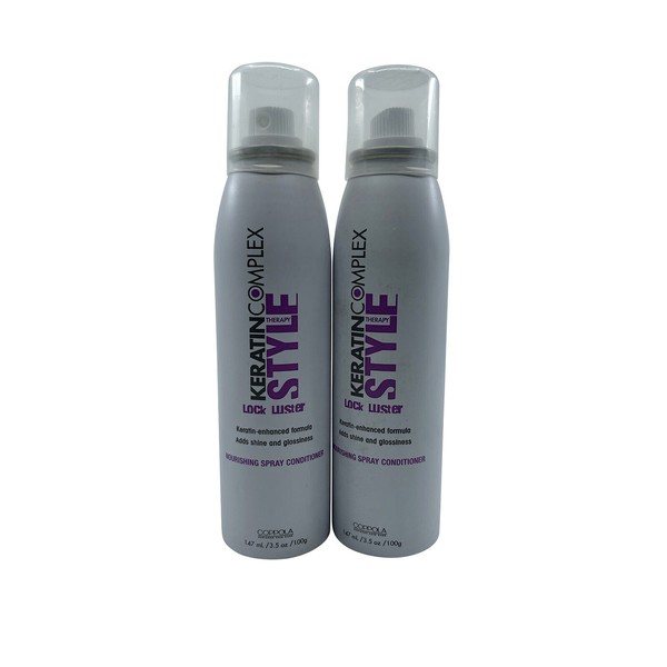 Keratin Complex Style Therapy Lock Luster Spray Conditioner 3.5 OZ Set of 2