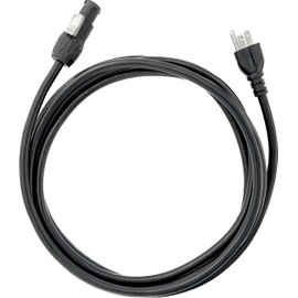 Edison NEMA 5-15P Male to True1 Female 10’ Locking Mains Power Cable, 14 AWG