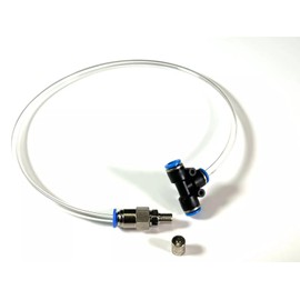 LRNJ MOTORWORKS AIR SUSPENSION EAS REPAIR UNIVERSAL 6MM SCHRADER VALVE EMERGENCY BYPASS KIT COMPATIBLE WITH VEHICLE USING 6MM OUTER DIAMETER AIR LINE, PART # TMH6KIT