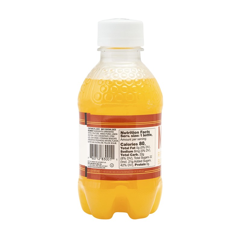 Boylan Bottling MASH Great Tasting Blood Orange Ripe Mango –