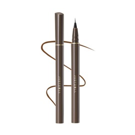 JUDYDOLL Ultra-Fine Liquid Eyeliner, Precision Application Tip, Long-lasting, Smudge-proof, Water-resistant, Quick Drying, Suitable for Beginners, Flexible Brush, Convenient to Carry (#02 Deep Brown)