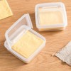 Typutomi 2 Pack Sliced Cheese Container for Fridge, Clear Plastic