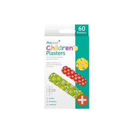Proplast Plasters Assorted 60 Pieces per Pack Unicorn & Rainbow/Animals/Bright Neon (Children Plasters)