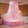 Breathable Round Canopy Lace Princess Style Mosquito Net Bed Curtain
