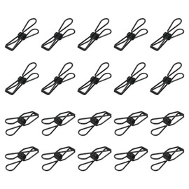 YOKIVE 100 Pcs Paper Clip, Metal Hollow Out Clips Mini Binder Paper Clamp, Keep Tidy, Great for Office, Art, Home, Daily Use (Black, 1.26-inch)