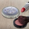 Spotted Snow Leopard Face Compact Travel Purse Handbag Makeup Mirror