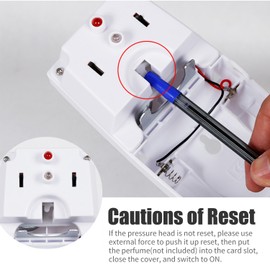 Automatic Air Freshener Spray Dispenser Nail-free Wall Mounted Perfume Dispenser Desktop Auto Odor-Control Aerosol Spray Dispenser for Bedroom Hotel Office Commercial Place