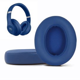 Replacement Ear Pads Cushions Compatible with Beats Studio 3.0/2.0, Headphone Ear Pads with High Density Memory Foam, Soft Leather, Adaptive Beats Noise Cancelling Headphones Replacement Covers