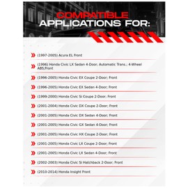 R1 Concepts Front Brakes and Rotors Kit |Front Brake Pads| Brake Rotors and Pads| Optimum OEp Brake Pads and Rotors |Hardware Kit|fits 1996-2014 Acura EL; Honda Civic, Insight