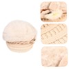 COLLBATH 1pc Exquisite Warm Hat Female Knitted Hat Ear Flaps