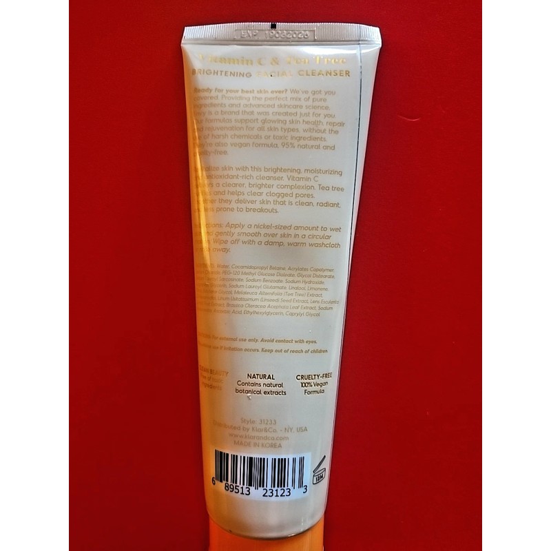 ENVY VITAMIN C & TEA TREE FACIAL CLEANSER