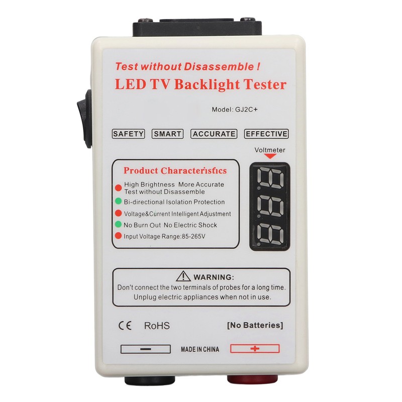 LED Light Tester Free Screen Removal Soft Start Portable TV