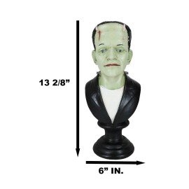 The Groom Mr Frankenstein Bust Figurine With Green Poison LED Light Up Eyes