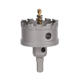 Vearter 57 mm Carbide Hole Saw, TCT Hole Drill Bit with Pilot Drill, Carbide Drill Bit for Metal, Stainless Steel, Mild Steel, Aluminium, Copper, Iron, Plastic, Fibreglass