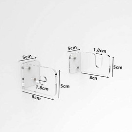 A Set of 2pcs Guitar Hanger Hook Clear Acrylic Violin Guitar Hanger Holder Clear Guitar Hook Holder Wall Mount Bracket with Screw for Electric Acoustic Guitar Ukulele Accessory