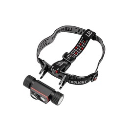 HYLITE Head-Lite USB Rechargable Head Torch LED Headlamp - 2000 Lumen Super Bright - 160 Meter Beam Distance - Adjustable Head Strap - 6 Lighting Modes