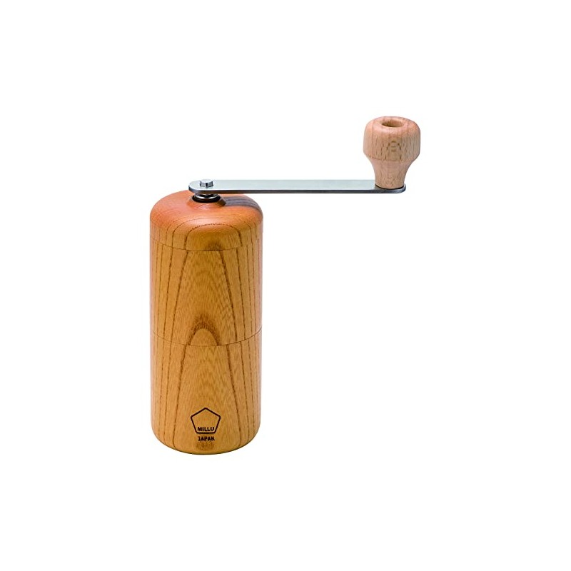 Kawasaki Synthetic Resin MI-030 Milu Wood Coffee Mill, Keychain, Made