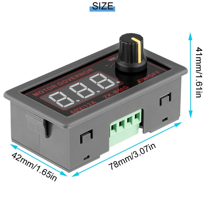 Youmile PWM Motor Speed Controller ZK-BMG DC 12V 24V 60V