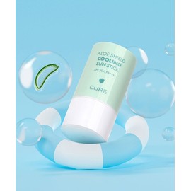 KIMJEONGMOONALOE Cure Aloe Shield Cooling Mint Sun Stick 23g Soothing Tea 1pc 4124299 FREE / KIMJEONGMOONALOE 큐어 알로에 쉴드 쿨링 민트 선스틱 23g 수딩자차 1개 4124299 FREE