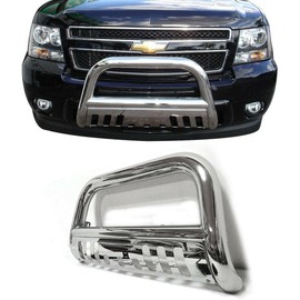 Parts-Diyer 3" Bull Bar Push Bumper Grille Guard Compatible with 2007 Chevy Silverado 1500/2008-2013 GMC Sierra 1500