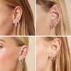ALEXCRAFT Stud Earrings 925 Silver Earrings Set for Women Men