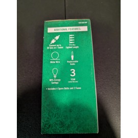 Home Accents Holiday 200 Ct Lights Warm White Mini LED Icicle Light Set 17.5 Ft