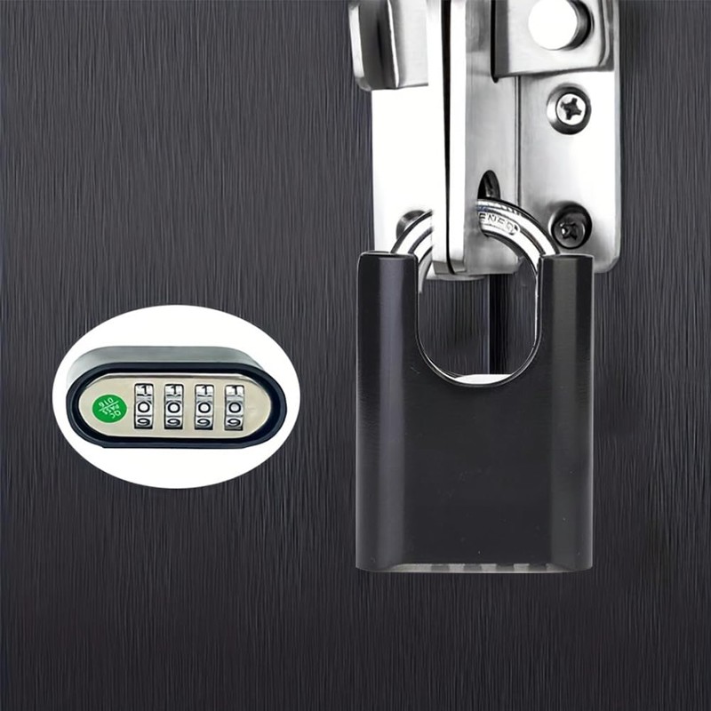 Combination Padlock, 52mm Large Heavy Duty Padlock with 4 Digit