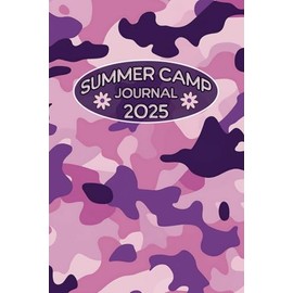 Pink Camouflage Summer Camp Journal: Cute Pinky Purple Camo Adventure Camping Notebook for Girls Kids & Teens | Half lined Half Blank Pages for ... List & Contacts | Keepsake Gift or Prize