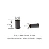 500 Pcs Flare Euro Lock Copper Tubes Micro Rings Links