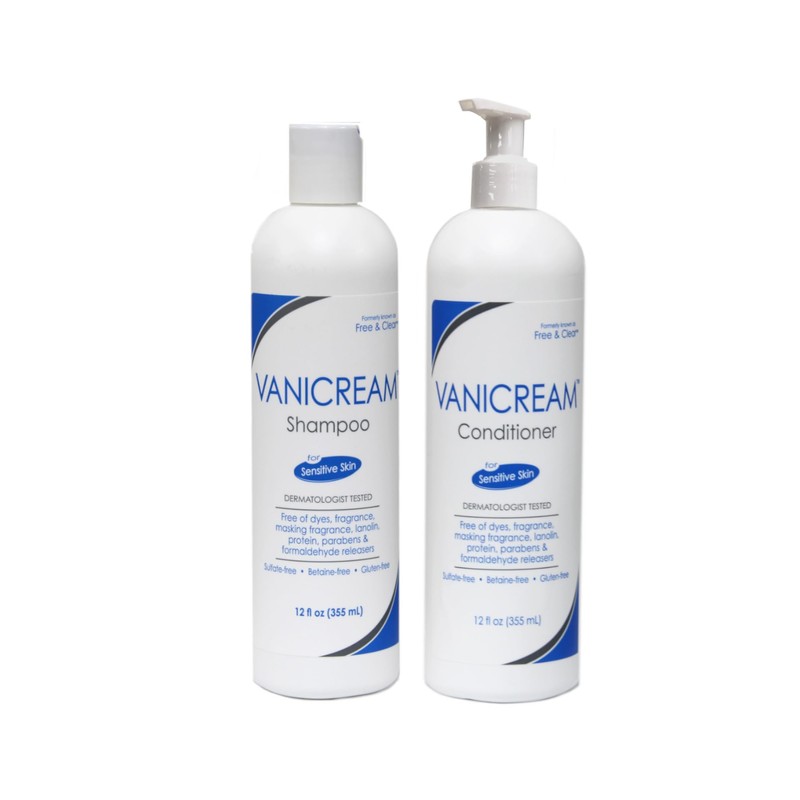 Vanicream Set, includes Shampoo-12 Oz and Conditioner-12 Oz - One