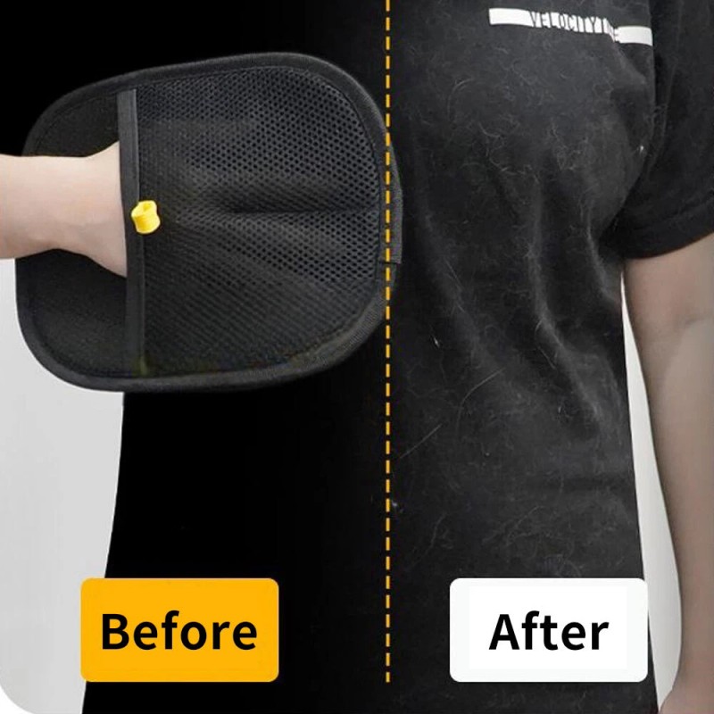 Static Removal Gloves for Pet Hair, Double-Sided Pet Grooming Gloves