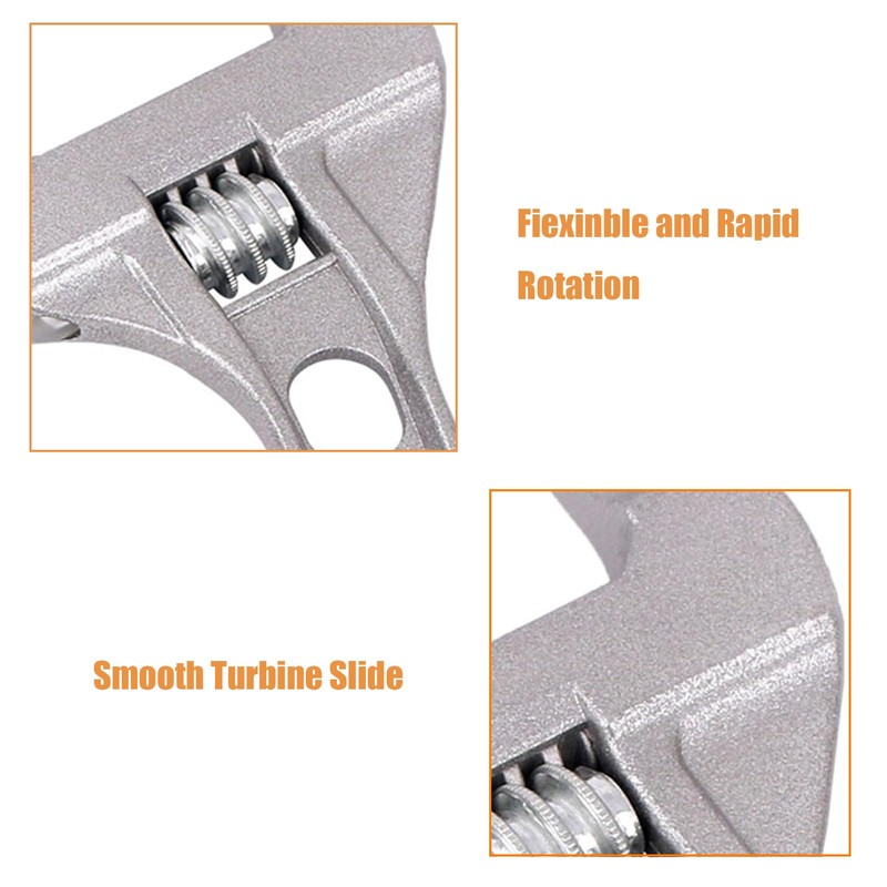 Elezenioc Adjustable Spanner Wrench 6-68mm Open-End Wide Jaw Spanners Wrenches