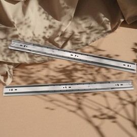 Gobrico 22-inch Drawer Slides Soft Close Ball Bearing Side Mount Drawer Glides 3-Folds Full Extension Heavy Duty Drawer Runners 10 Pairs