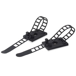 Cable Nylon Ties,Cable Classification Organizer Ties,Desktop Wire Self Adhesive Ties,20 Pieces Black Cable Ties