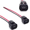 TOPKU 5202 2504 PS24W Bulbs Female Connector Wiring Pigtail Harnesses