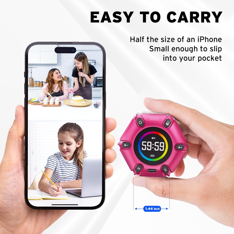 Jack Pomodoro Timer - Productivity Cube & Visual Focus Timer,