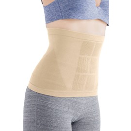 S Belt, Beige, L - LL (Waist: 27.2 - 33.5 inches (69 - 85 cm), Unisex, Stretch Trainer, Full Supervise, Abdominal Muscle Shaping, Tummy Tightening, Corset, Diet, Corrective Belt