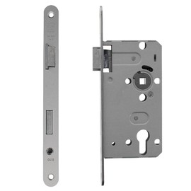 ToniTec PZ Lock DIN Left Room Door Profile Cylinder Mortise Lock Backset 55 mm Faceplate 20 mm