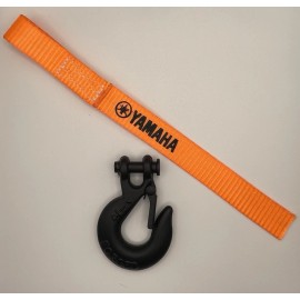 Yamaha Orange Winch Hook Pull Strap & Black G70 Safety Clevis Hook with Yamaha ATV UTV