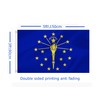 LARGE Indiana Flag, 3x5Ft Indiana State Flags Banner For Indoor
