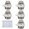 Set of 5 Automatic Radiator Bleeders - 1/2 Inch Nickel-Plated