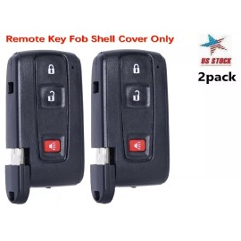 SUPALAND 2 For 2004 - 2009 Toyota Prius Key Fob Remote Shell Case Cover MOZB21TG 3Buttons