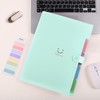 SKYDUE Expanding Folder, Folder with Compartments, Document Folder A4 with