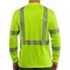Carhartt Men's High Visibility Force Long Sleeve Class 3 Tee,Brite