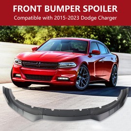 OSNLEW Front Bumper Lip Compatible with 2015-2023 Dodge Charger R/T & SRT, ABS Front Air Dam Chin Spoiler Bumper Lower Lip Splitter Guard Protector Trim 3PCS