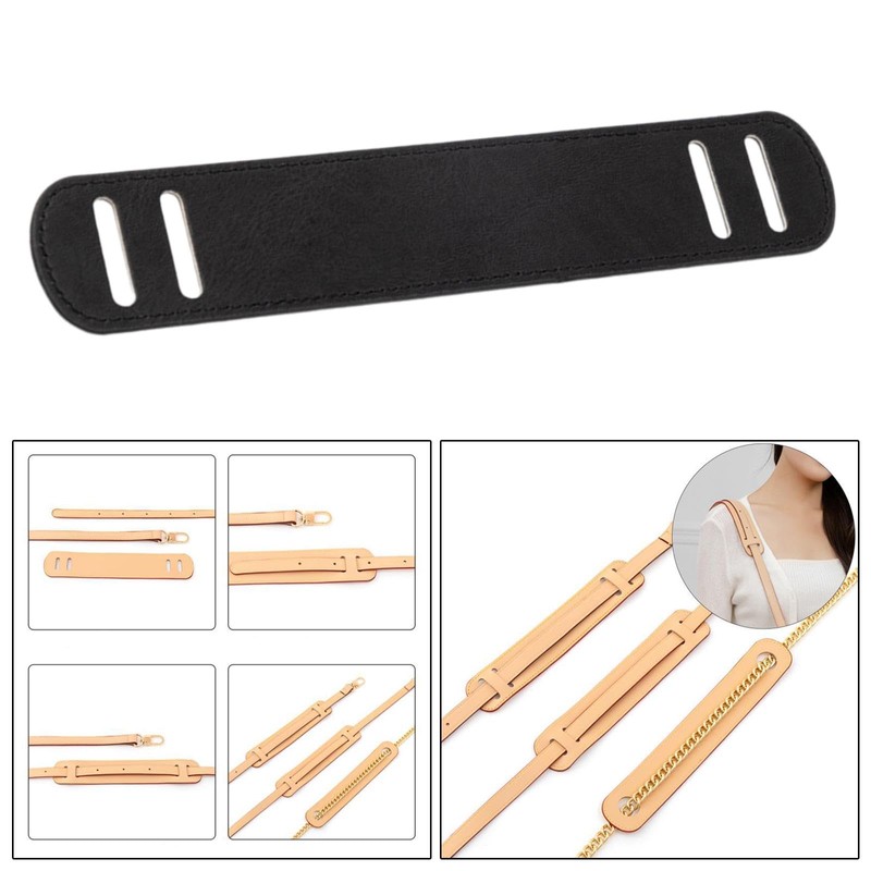 SM SunniMix Leather Shoulder Strap Pad Fixing Thick PU Leather