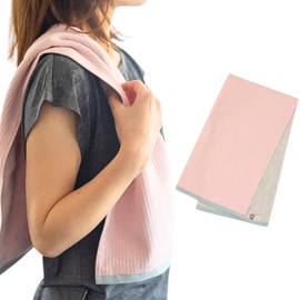 Iyoritarou Towel Iori "sway-Sway" Sports Towel (Coral) Iyoritarou Swim Towel Sports Gym Absorbent Quick Dry Solid Cotton 100%