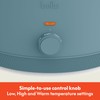 bella 6.0 Qt Manual Slow Cooker, Ceramic Nonstick Coating, 3