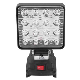 48 W 4800 Lm Arbeitsleuchte mit 16 LEDs, 3-Stunden-Netzschalter, Niederspannungs-Schutzblende für BL1850 18 V Li-Akku, Ideal für den Einsatz Im Freien, Im Automobilbereich und Im