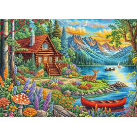 Puzzles 1000 Pieces for Adults jigsaw puzzles for adults 1000 Piece Puzzle Educational Games -Beautiful Valley- Decoration Puzzle